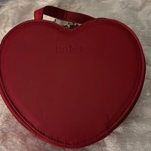 Tori Belle Red Heart Clutch